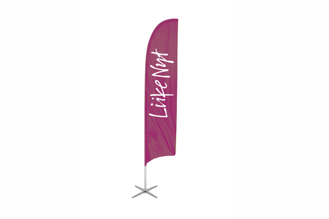 Beach Flag Liike Nyt logolla - 260 cm - LNV1